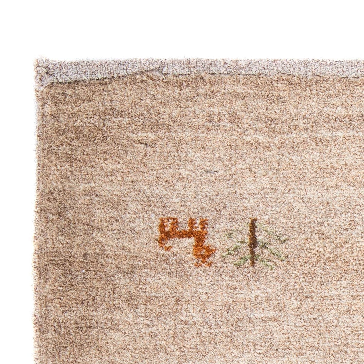 Gabbeh Teppich - Loribaft Perser 60 x 40 cm - hellchoco - Image 3