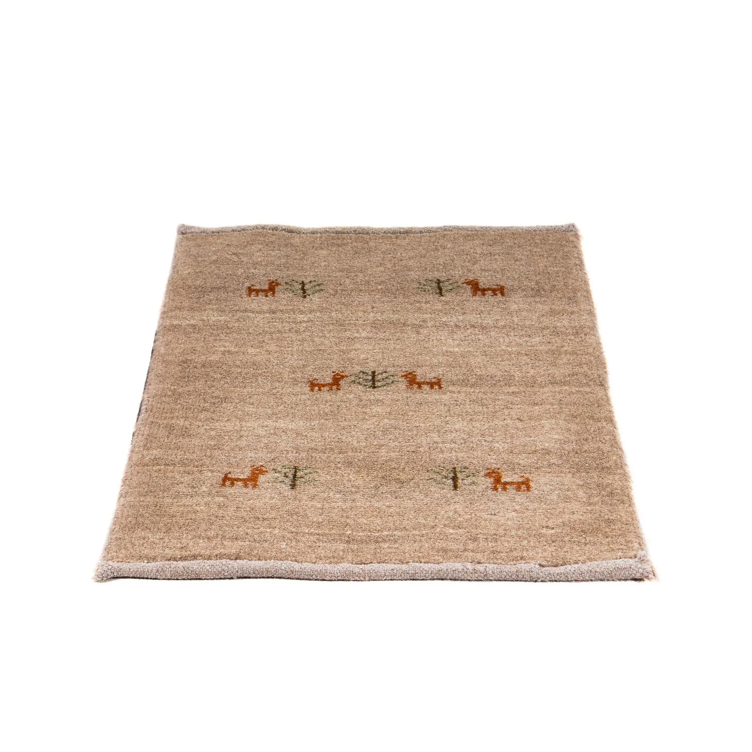 Gabbeh Teppich - Loribaft Perser 60 x 40 cm - hellchoco - Image 4