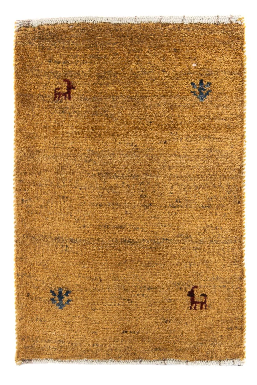 Gabbeh Teppich - Loribaft Perser 60 x 40 cm - braun