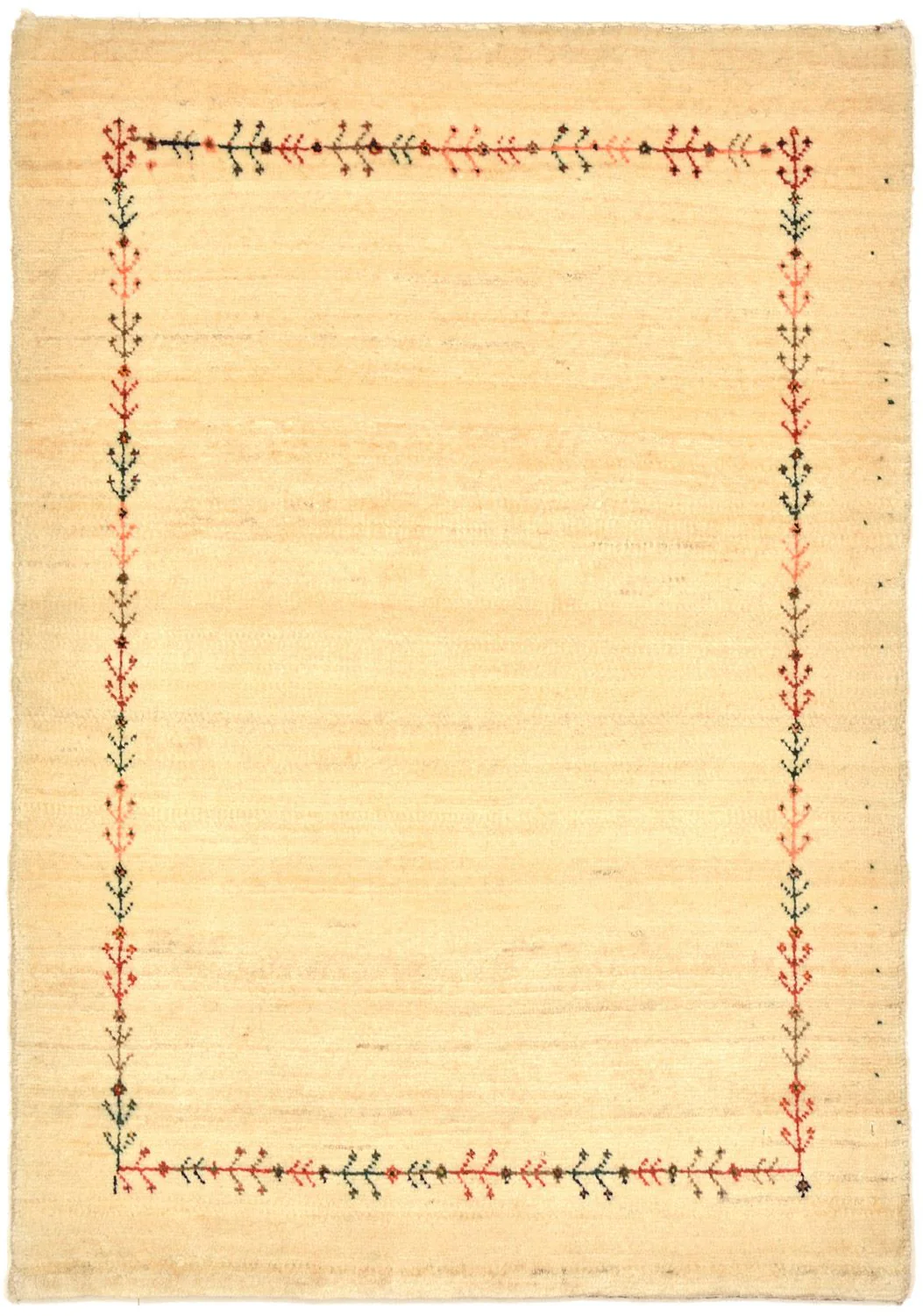 Gabbeh Teppich - Loribaft Perser 93 x 64 cm - natur