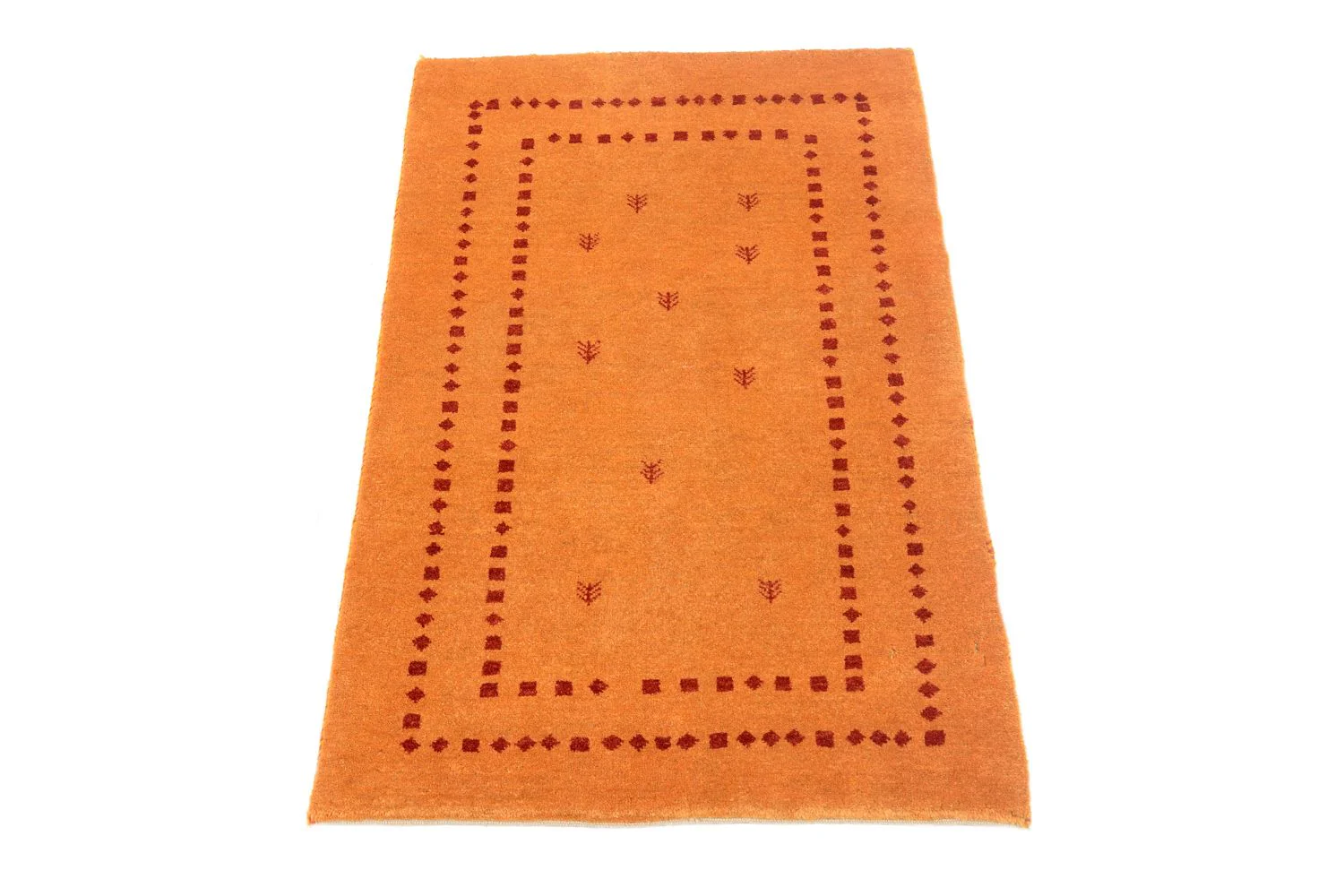 Gabbeh Teppich - Loribaft Perser 98 x 62 cm - orange - Image 4