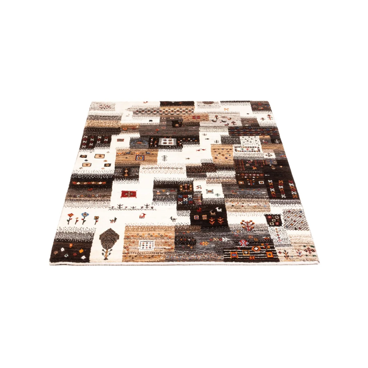Gabbeh Teppich - Loribaft Perser - Royal - 126 x 85 cm - grau - Image 5