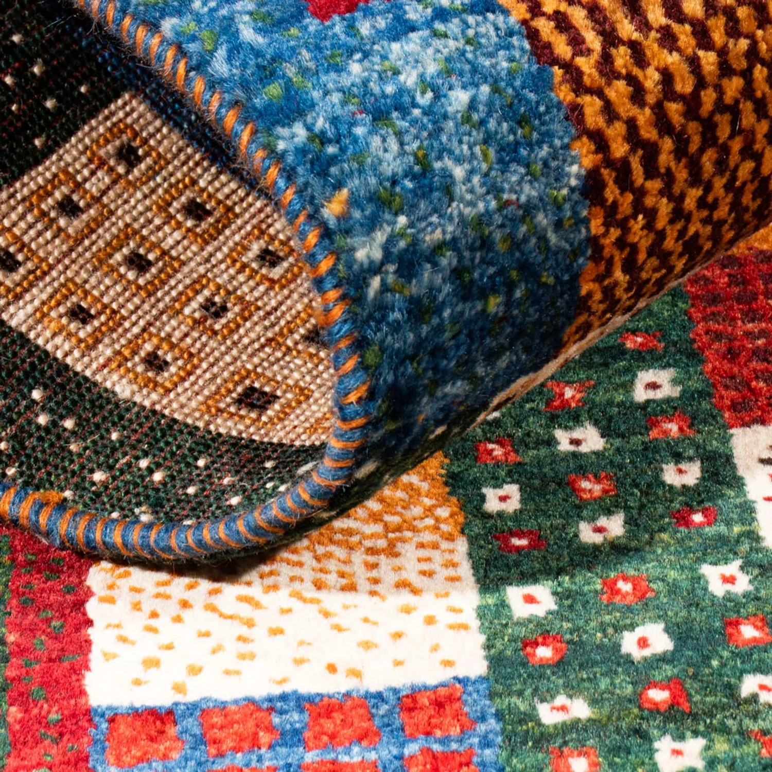 Gabbeh Teppich - Loribaft Perser - Royal - 132 x 80 cm - mehrfarbig - Image 4