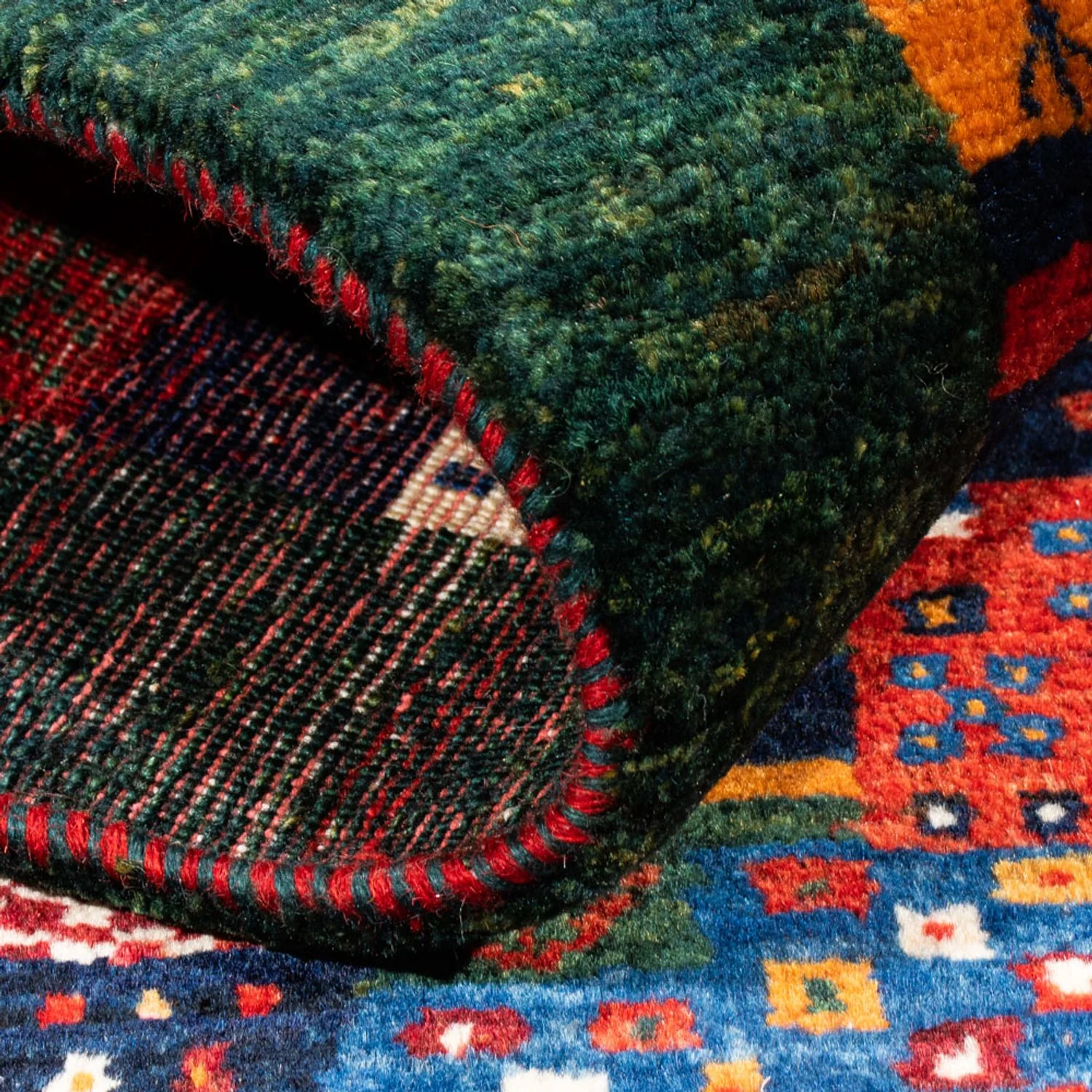 Gabbeh Teppich - Loribaft Perser - Royal - 134 x 82 cm - mehrfarbig - Image 4