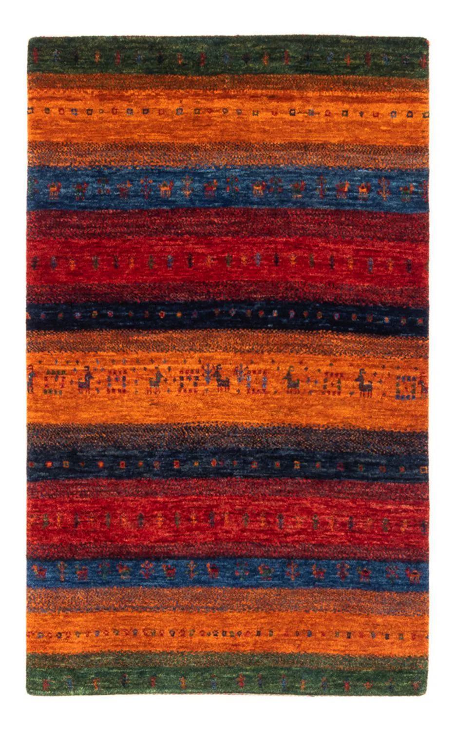 Gabbeh Teppich - Loribaft Perser - Royal - 137 x 86 cm - mehrfarbig