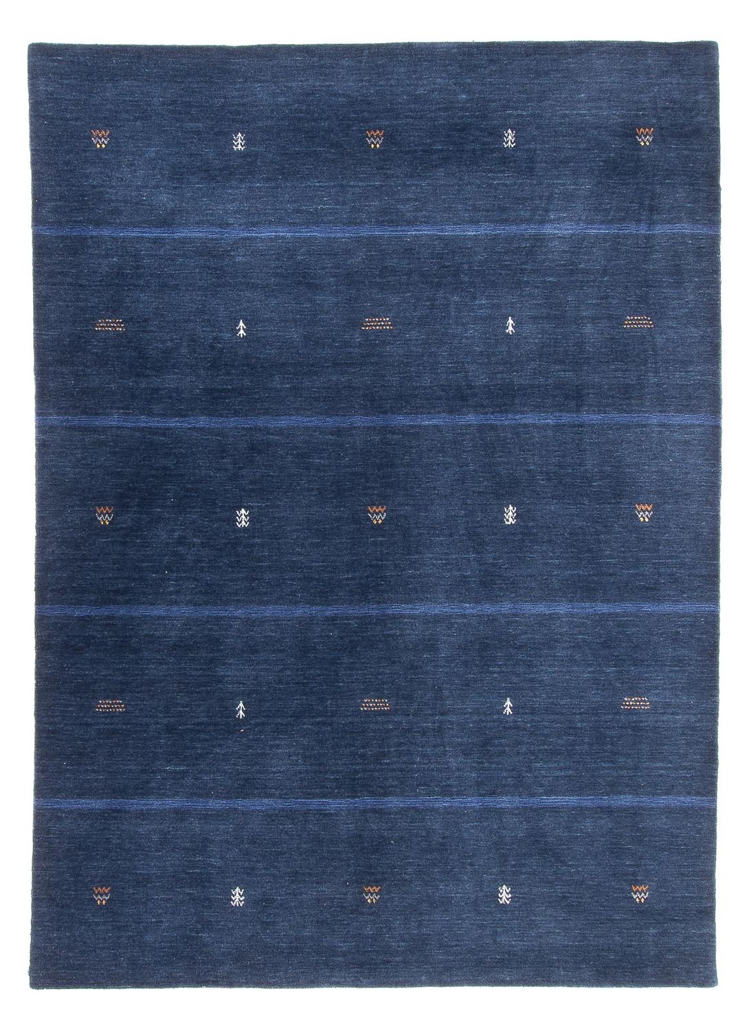 Gabbeh Teppich - Loribaft Softy - 240 x 174 cm - dunkelblau