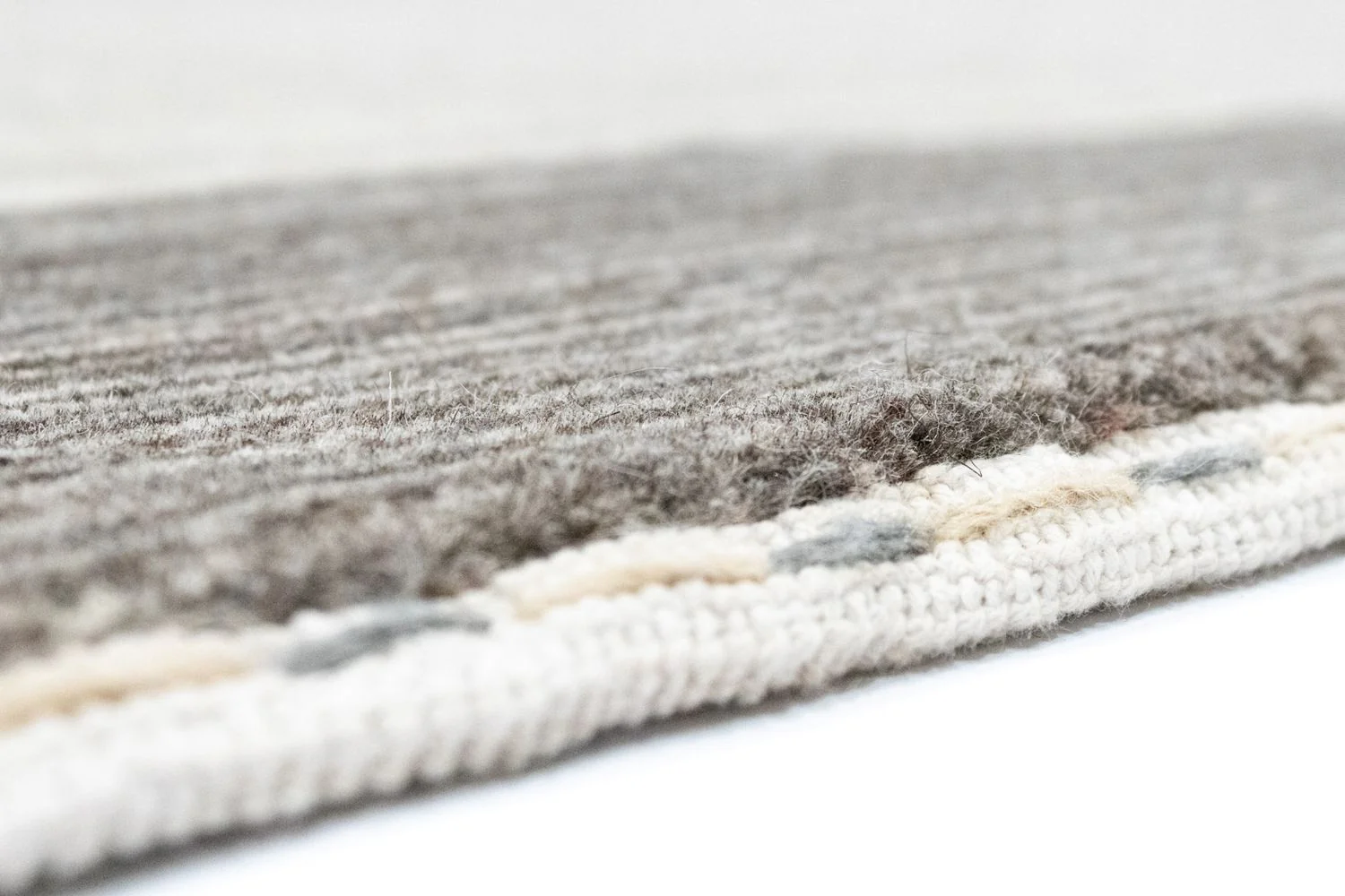 Gabbeh Teppich - Loribaft Softy 241 x 176 cm - beige - Image 3