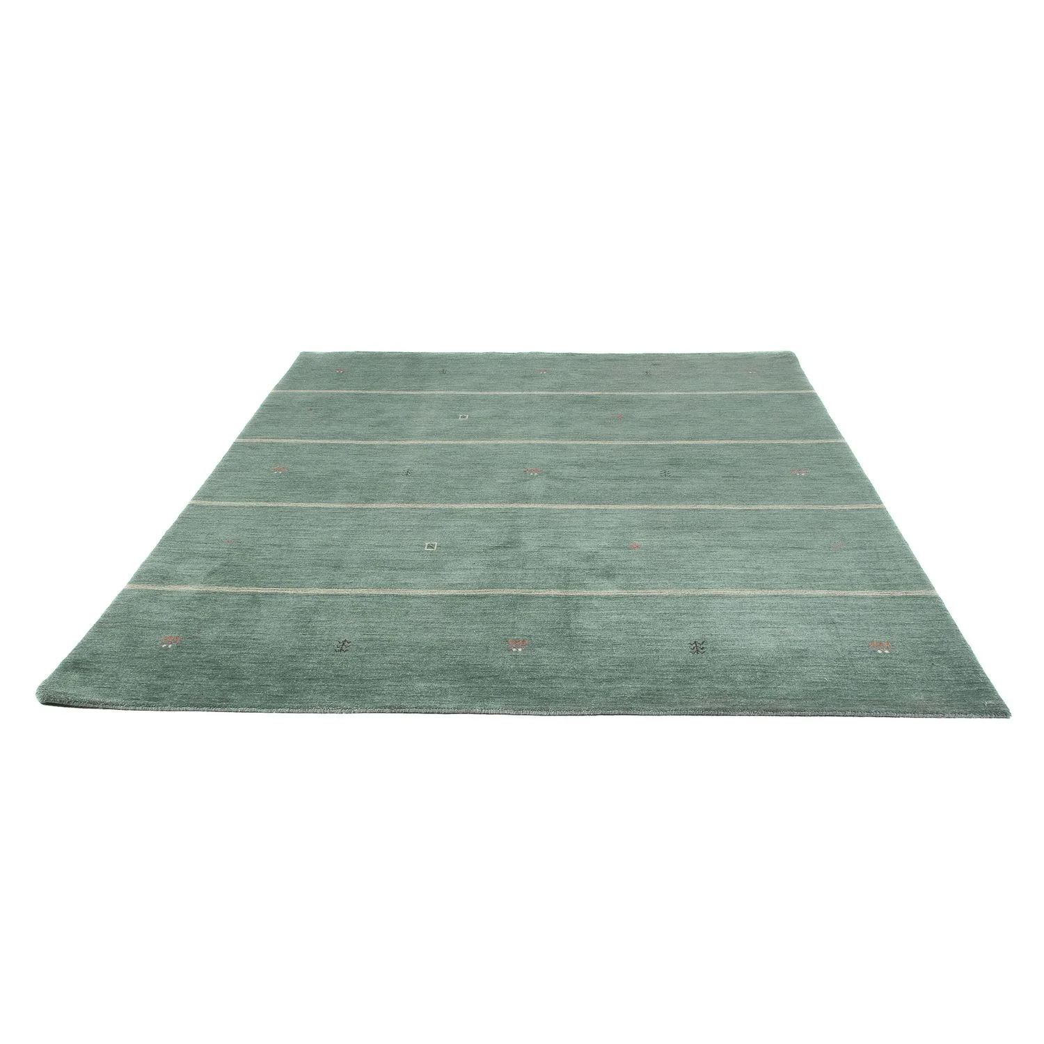 Gabbeh Teppich - Loribaft Softy - 250 x 200 cm - grün - Image 5