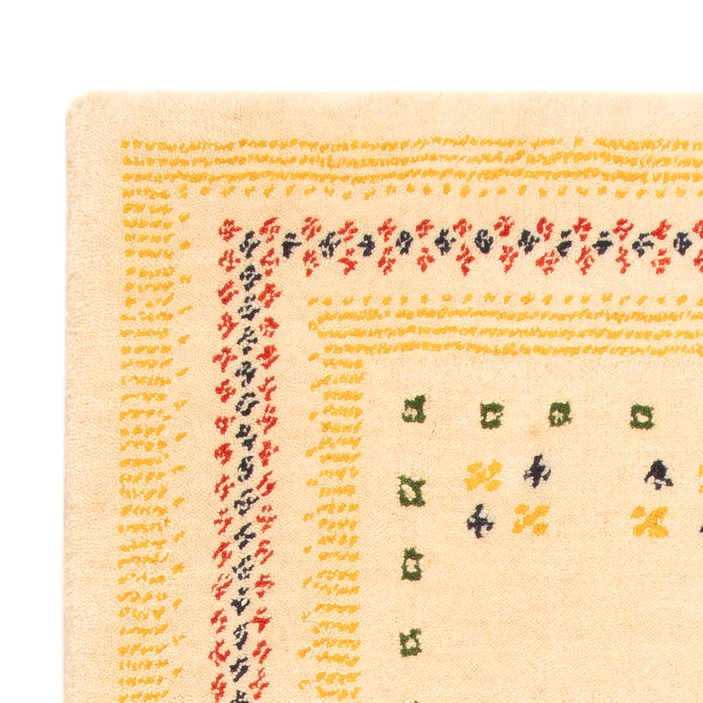Gabbeh Teppich - Loribaft Softy - 90 x 60 cm - beige - Image 3