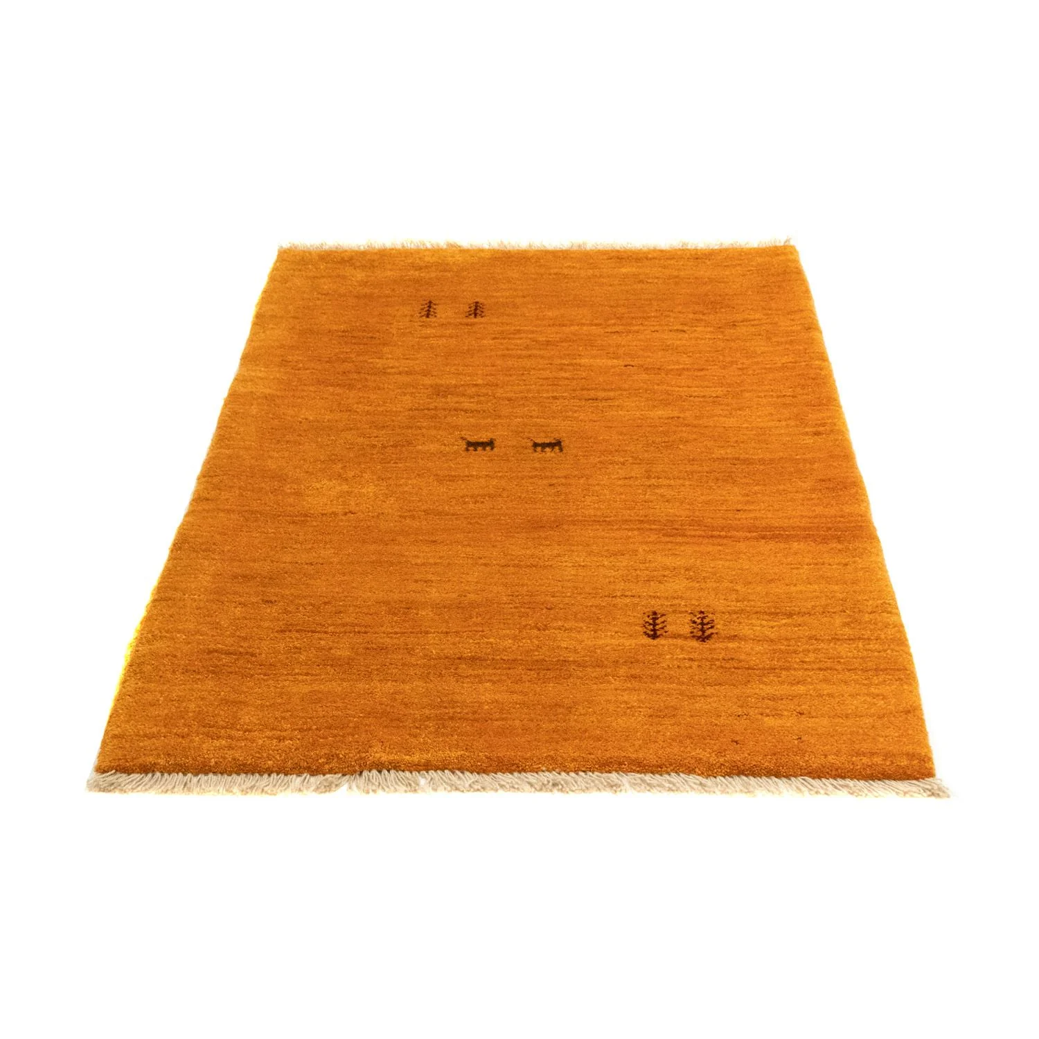 Gabbeh Teppich - Perser 132 x 86 cm - gold - Image 4