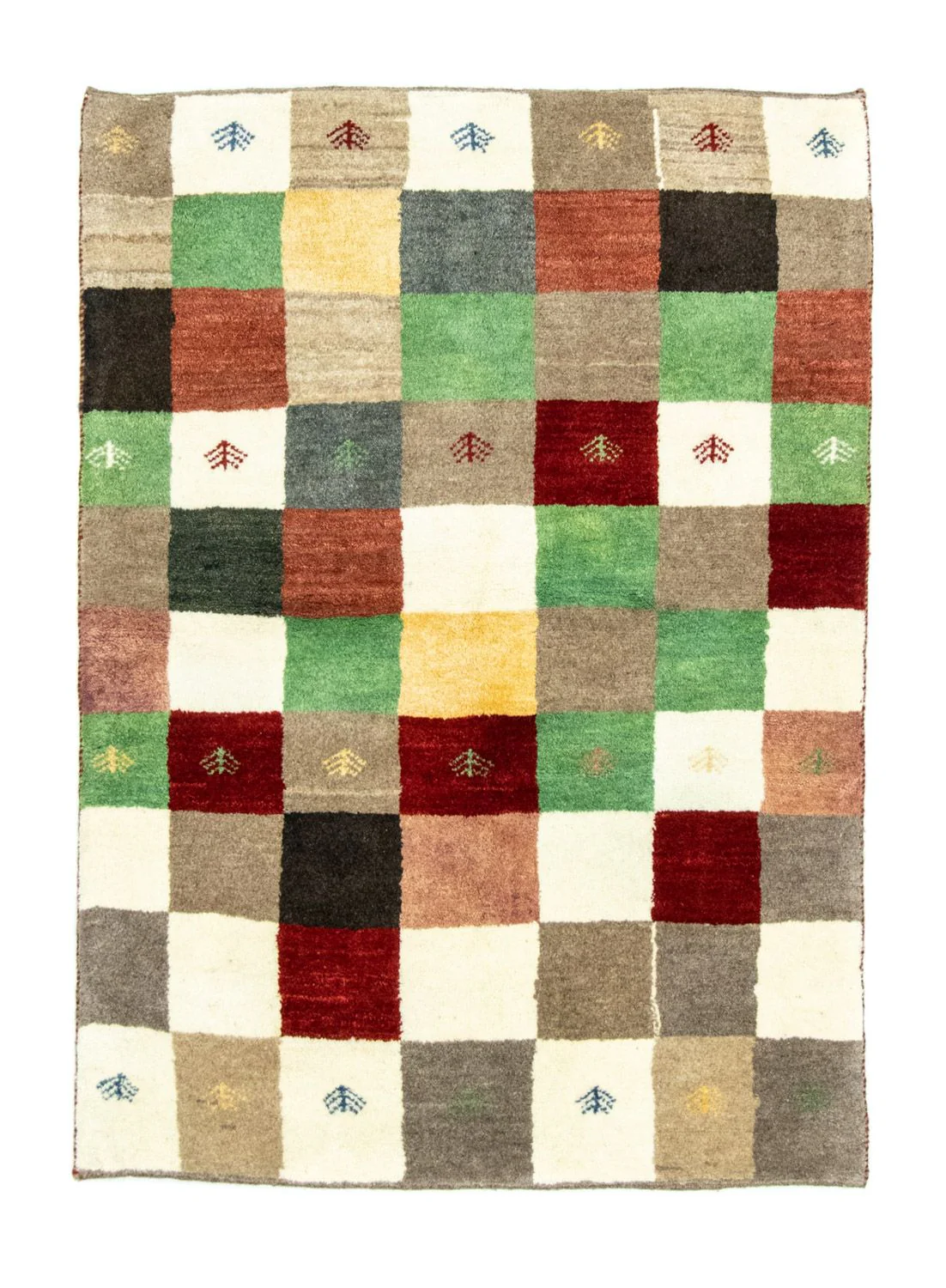 Gabbeh Teppich - Perser 134 x 100 cm - bunt