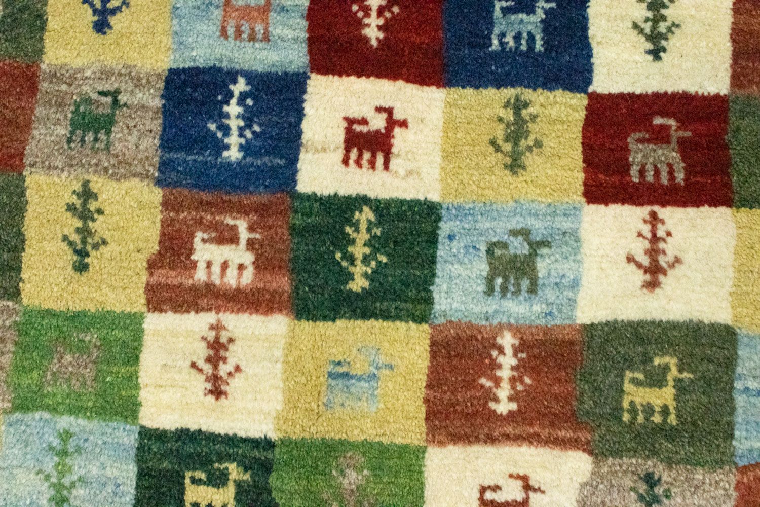 Gabbeh Teppich - Perser 136 x 100 cm - bunt - Image 2