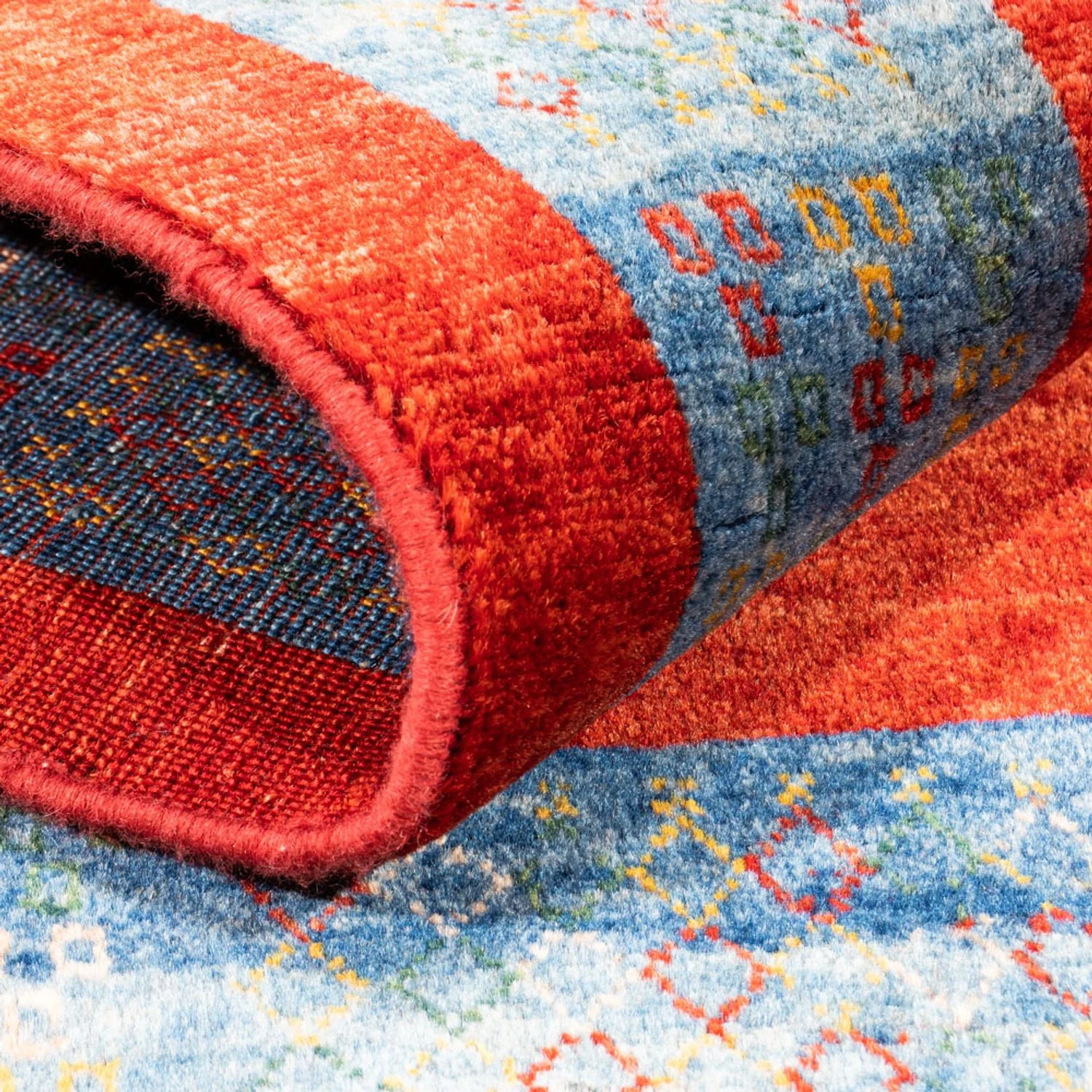 Gabbeh Persisch Teppich 145x101cm - Perserteppich Wollteppich - Image 4
