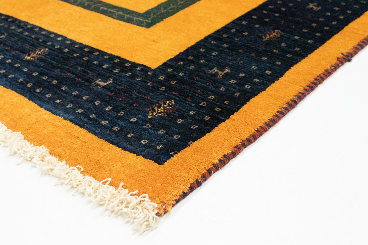 Gabbeh Teppich - Perser 148 x 100 cm - gold - Image 2