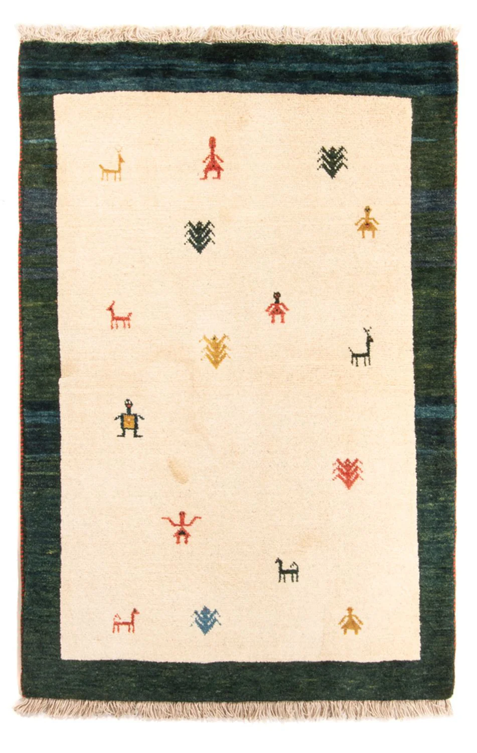Gabbeh Persisch Teppich 152x100cm - Perserteppich Wollteppich