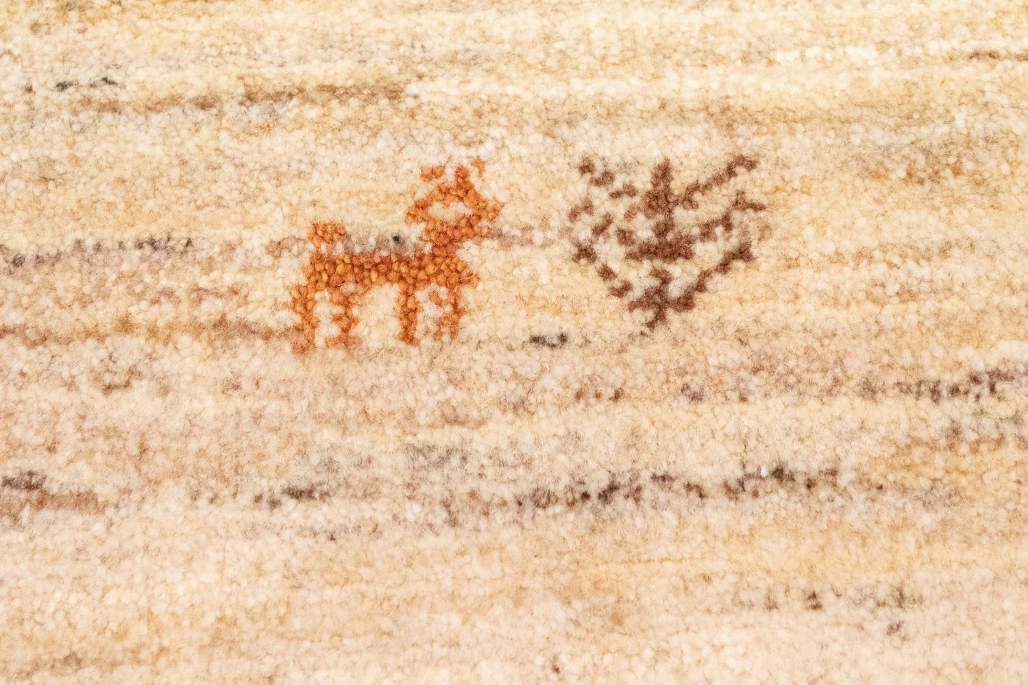 Gabbeh Teppich - Perser 155 x 100 cm - beige - Image 2