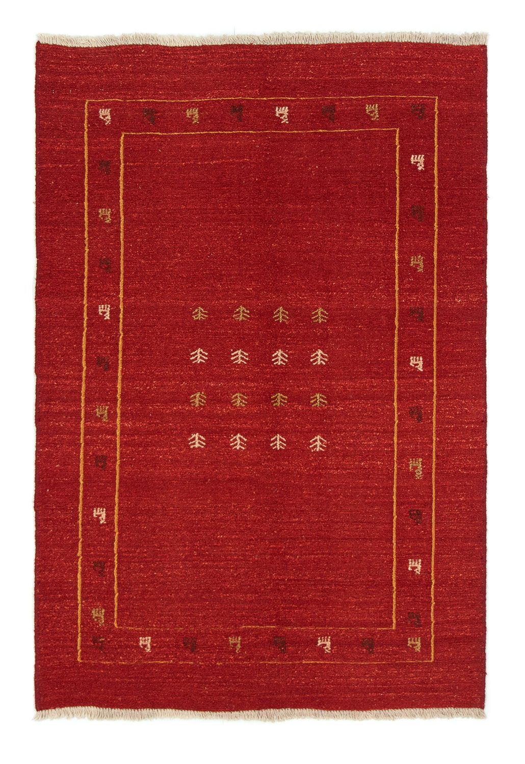 Gabbeh Teppich - Perser 178 x 120 cm - rot