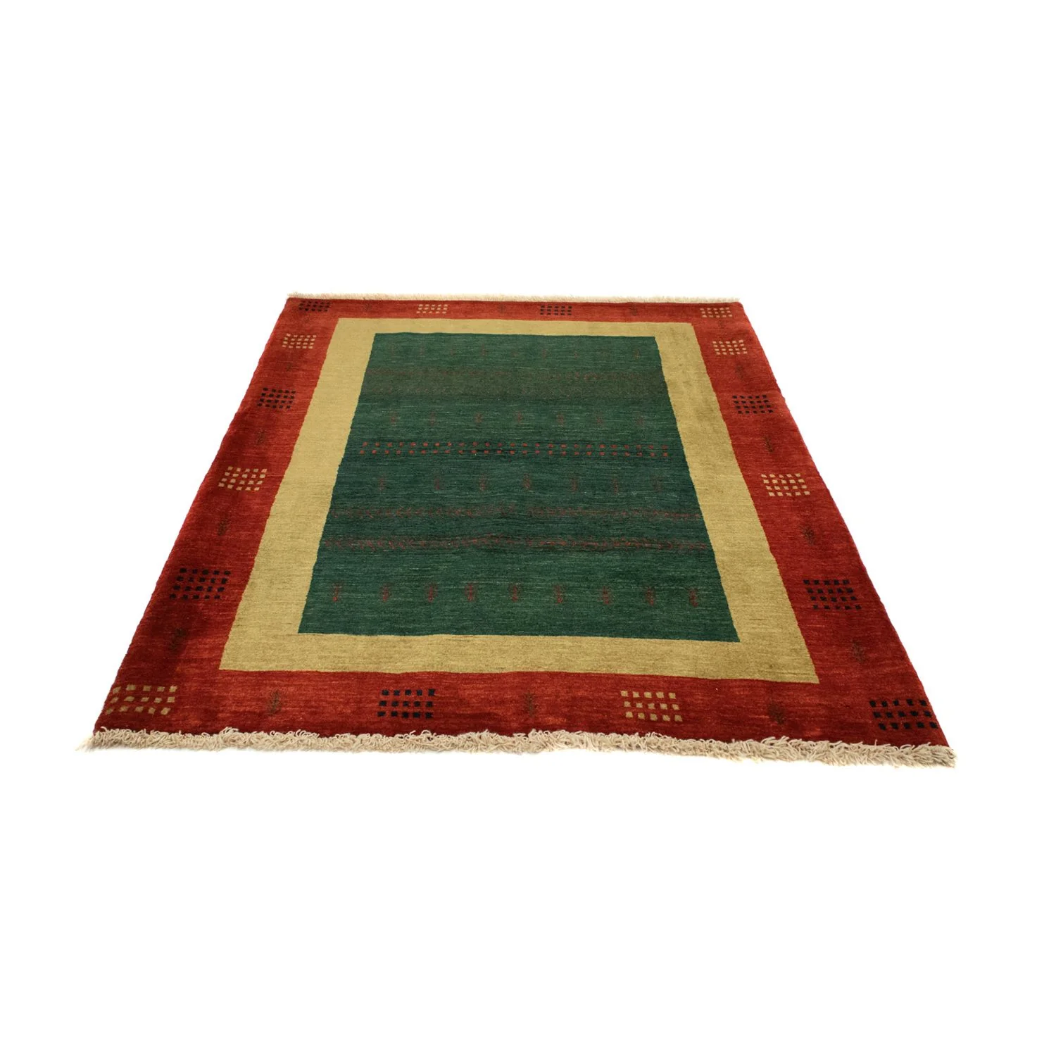 Gabbeh Teppich - Perser 181 x 127 cm - grün - Image 5