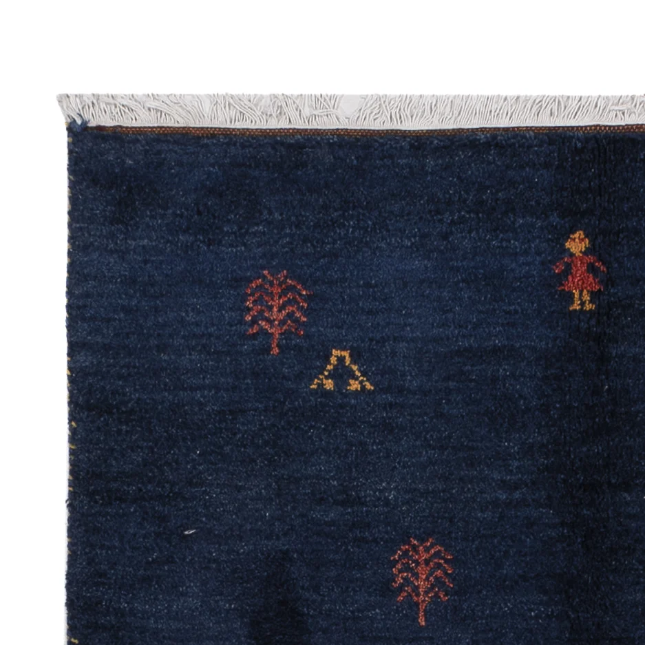 Gabbeh Teppich - Perser - 186 x 124 cm - dunkelblau - Image 3