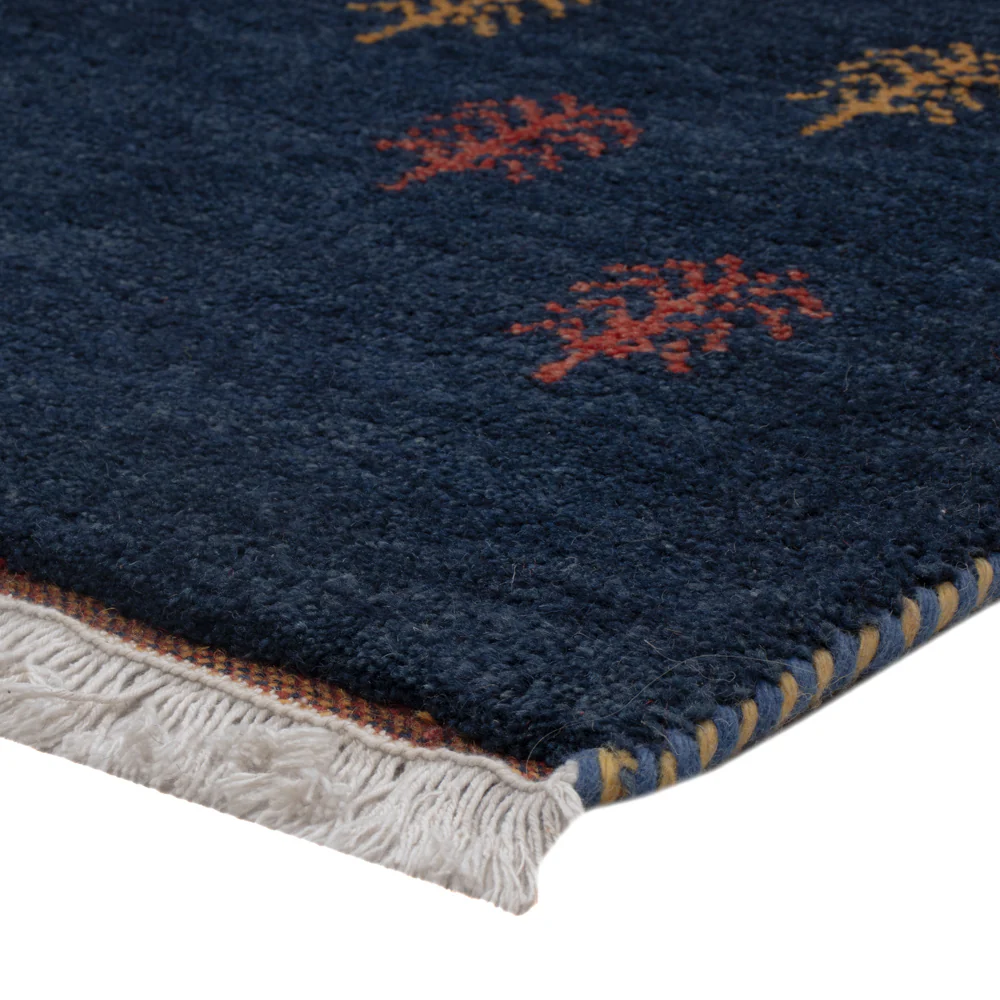 Gabbeh Teppich - Perser - 186 x 124 cm - dunkelblau - Image 4