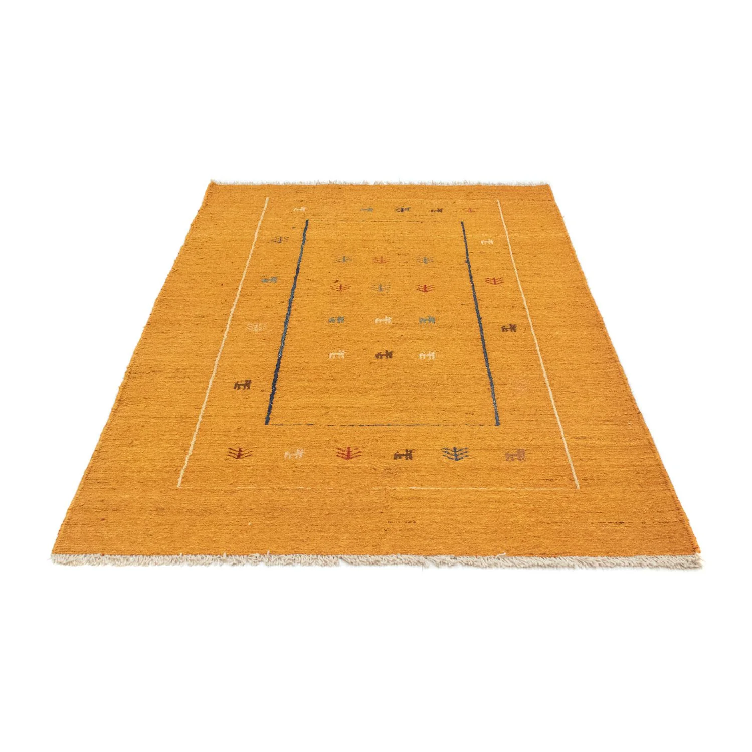 Gabbeh Teppich - Perser 188 x 123 cm - gold - Image 5