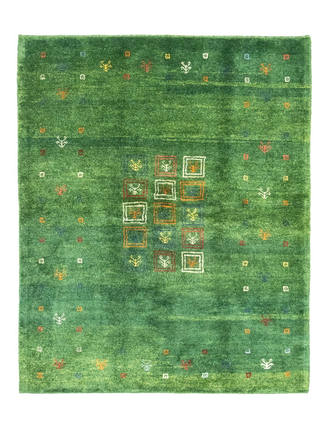 Gabbeh Teppich - Perser 189 x 155 cm - grün