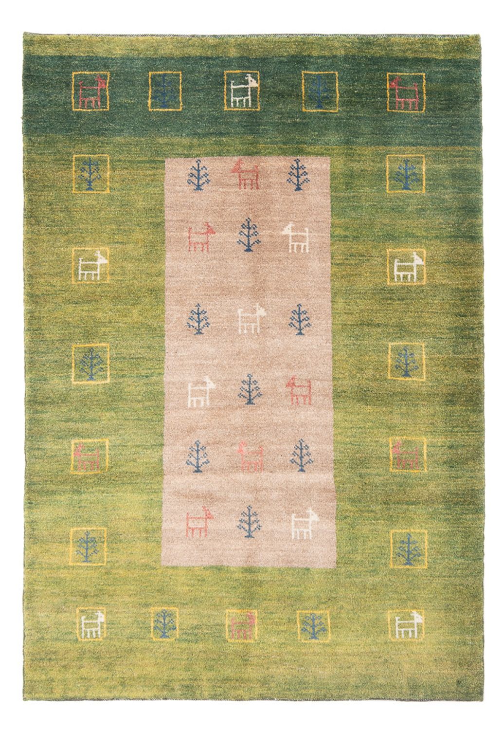 Gabbeh Persisch Teppich 190x119cm - Perserteppich Wollteppich