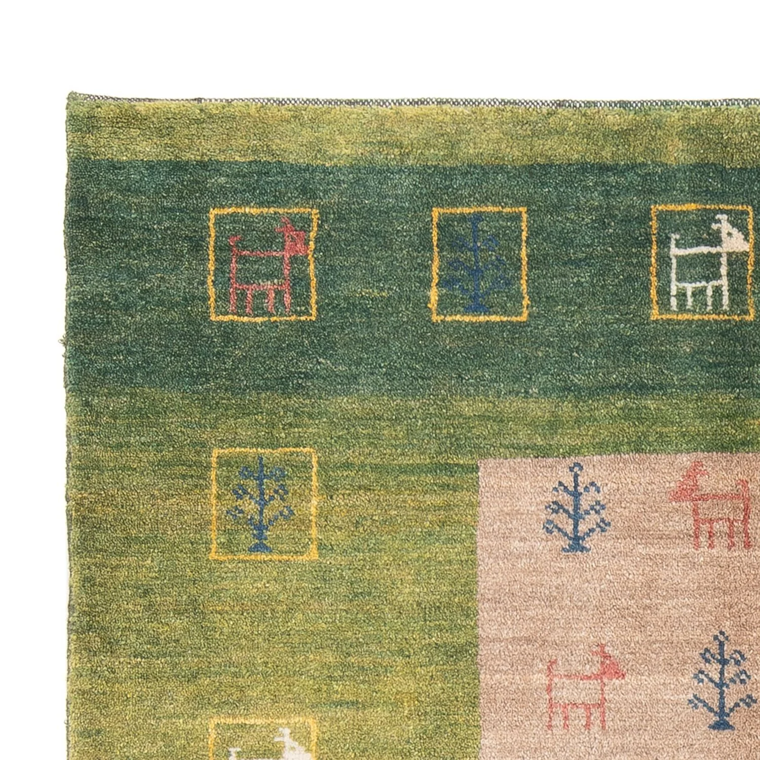 Gabbeh Persisch Teppich 190x119cm - Perserteppich Wollteppich - Image 3