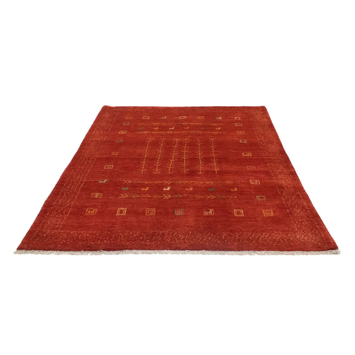 Gabbeh Teppich - Perser 190 x 150 cm - rot - Image 5
