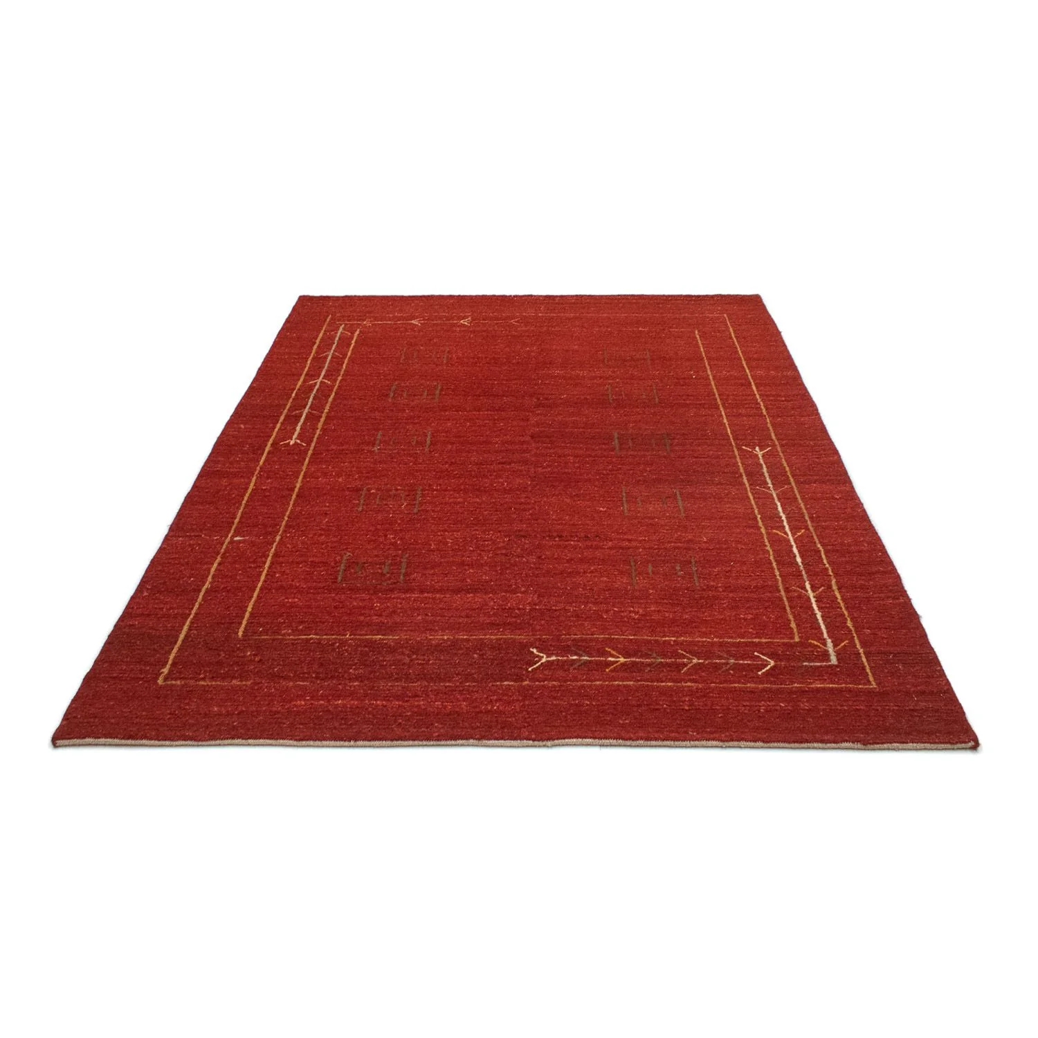 Gabbeh Teppich - Perser 197 x 144 cm - rot - Image 4