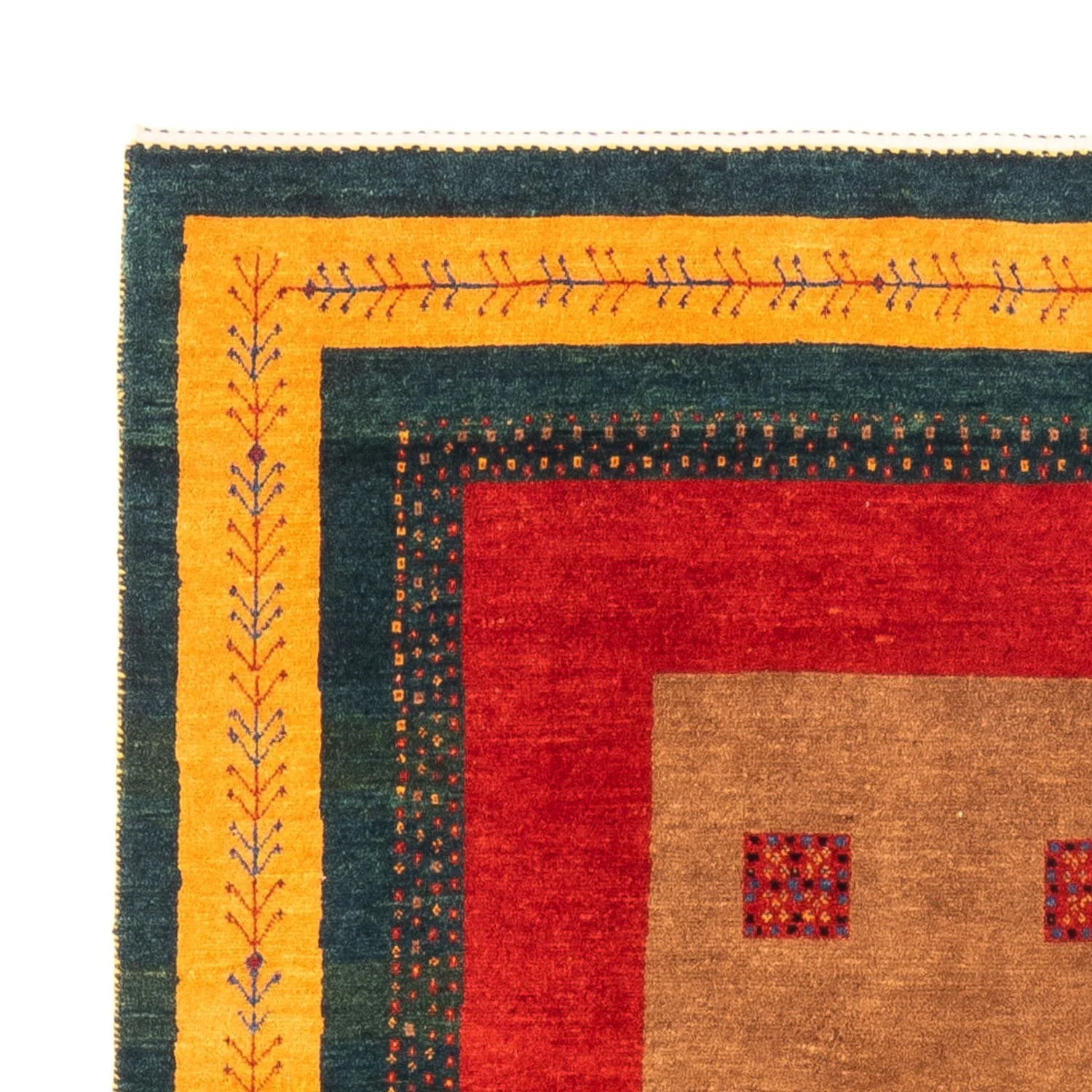 Gabbeh Persisch Teppich 197x155cm - Perserteppich Wollteppich - Image 3
