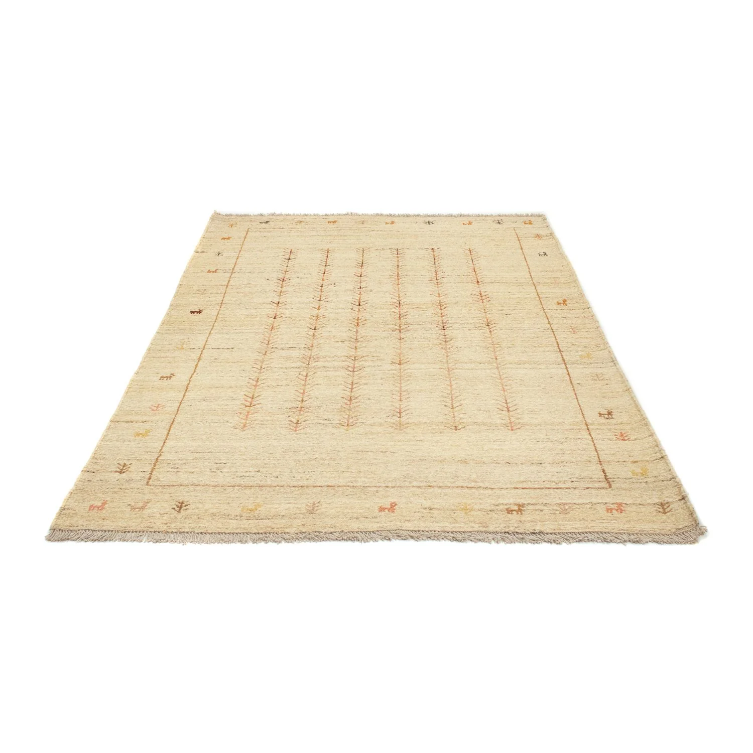 Gabbeh Teppich - Perser 200 x 150 cm - beige - Image 4