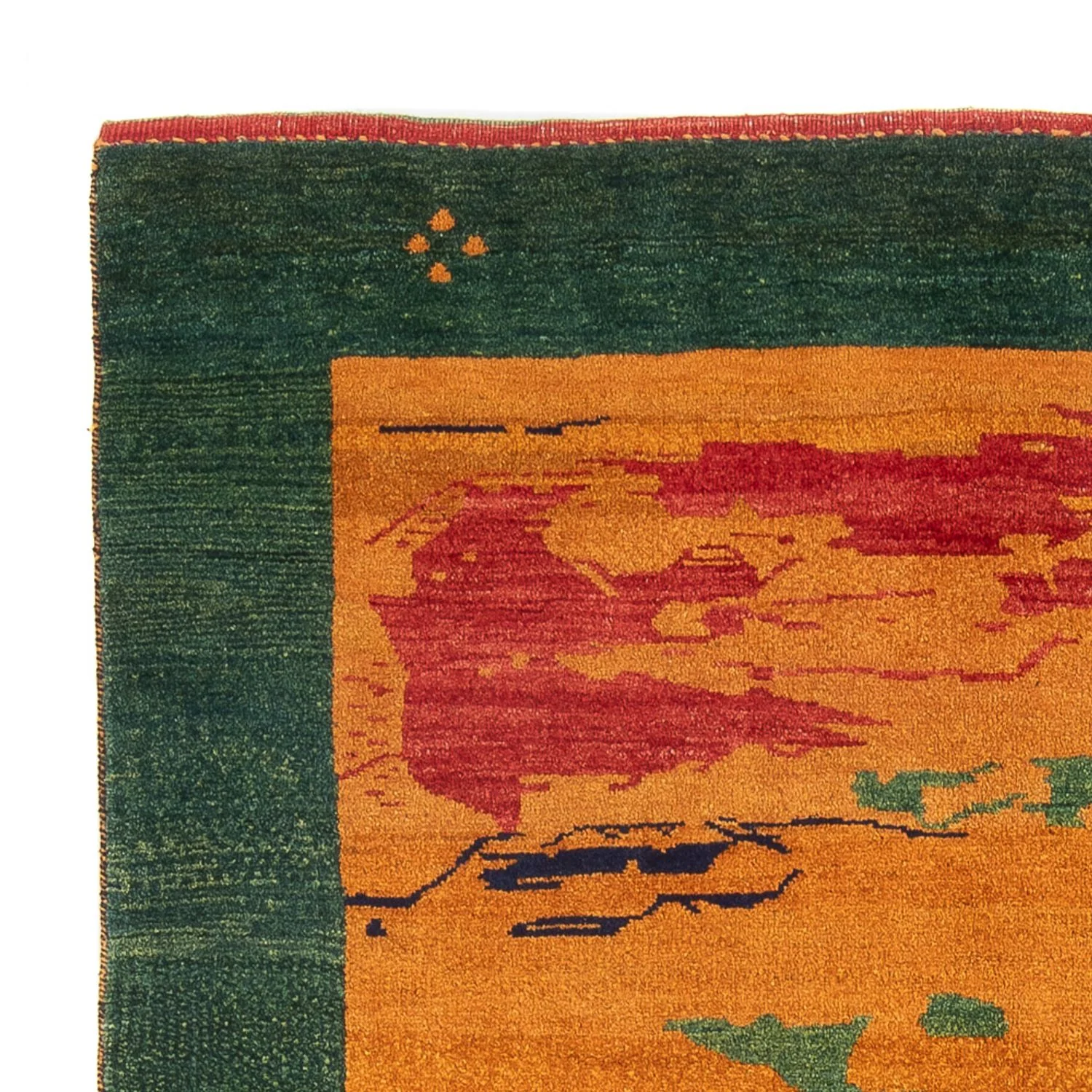 Gabbeh Persisch Teppich 207x163cm - Perserteppich Wollteppich - Image 3
