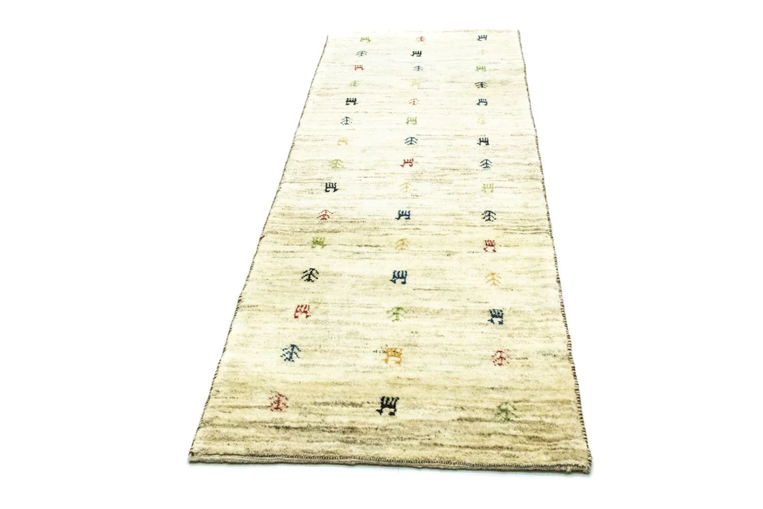 Gabbeh Teppich - Perser 219 x 75 cm - beige - Image 5