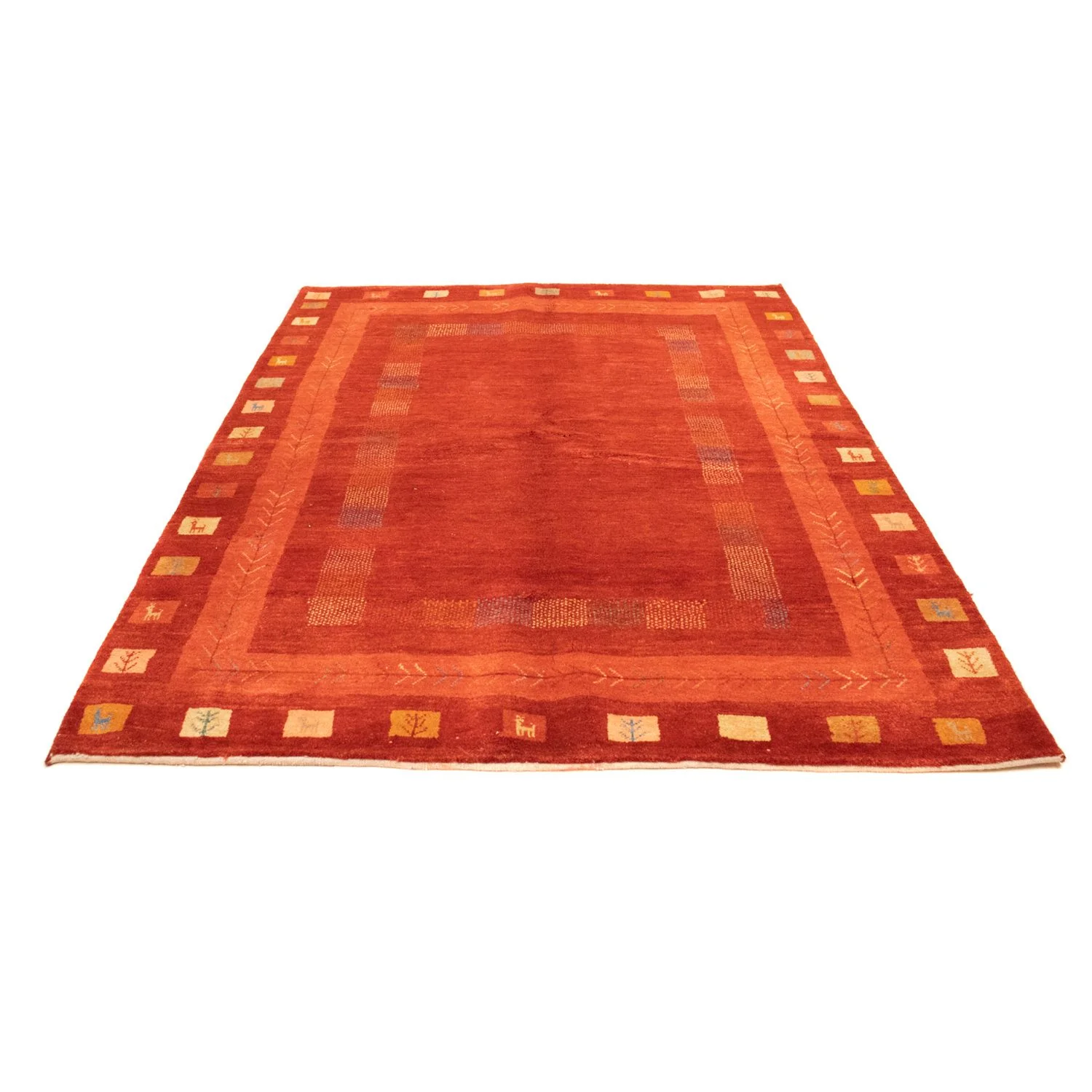 Gabbeh Teppich - Perser 228 x 172 cm - rost - Image 4