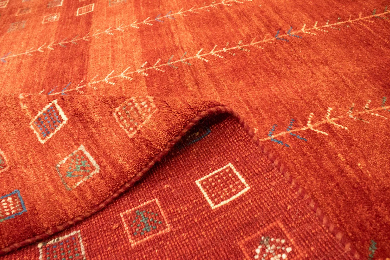 Gabbeh Teppich - Perser 230 x 165 cm - rot - Image 4