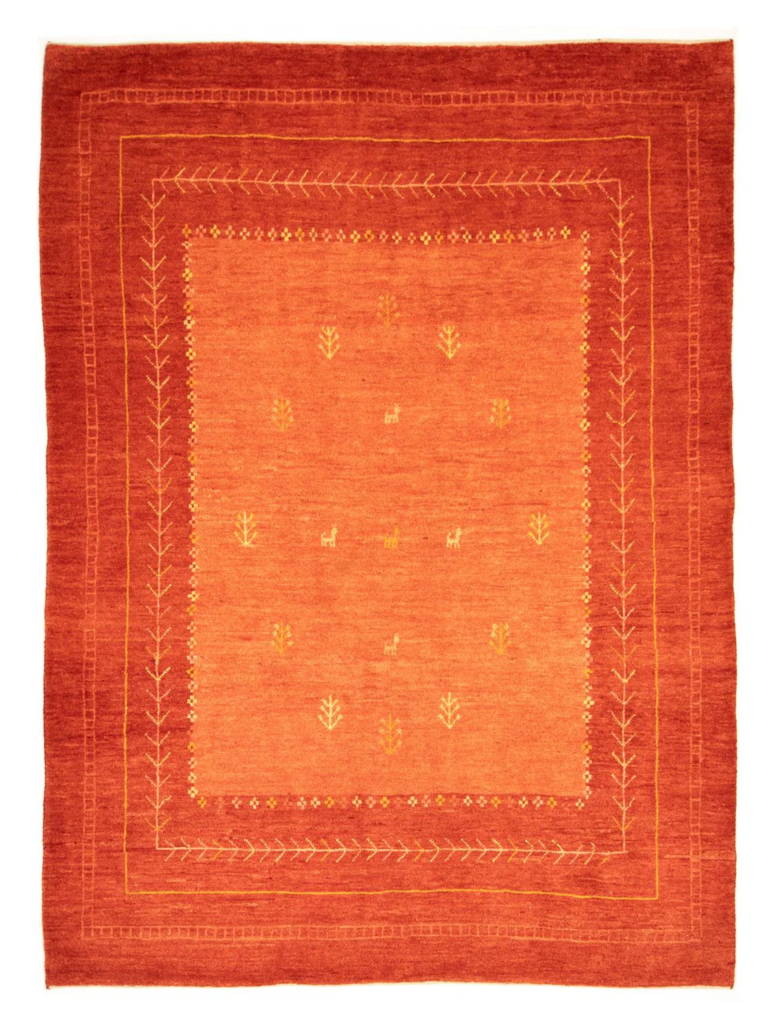 Gabbeh Teppich - Perser 238 x 175 cm - rot