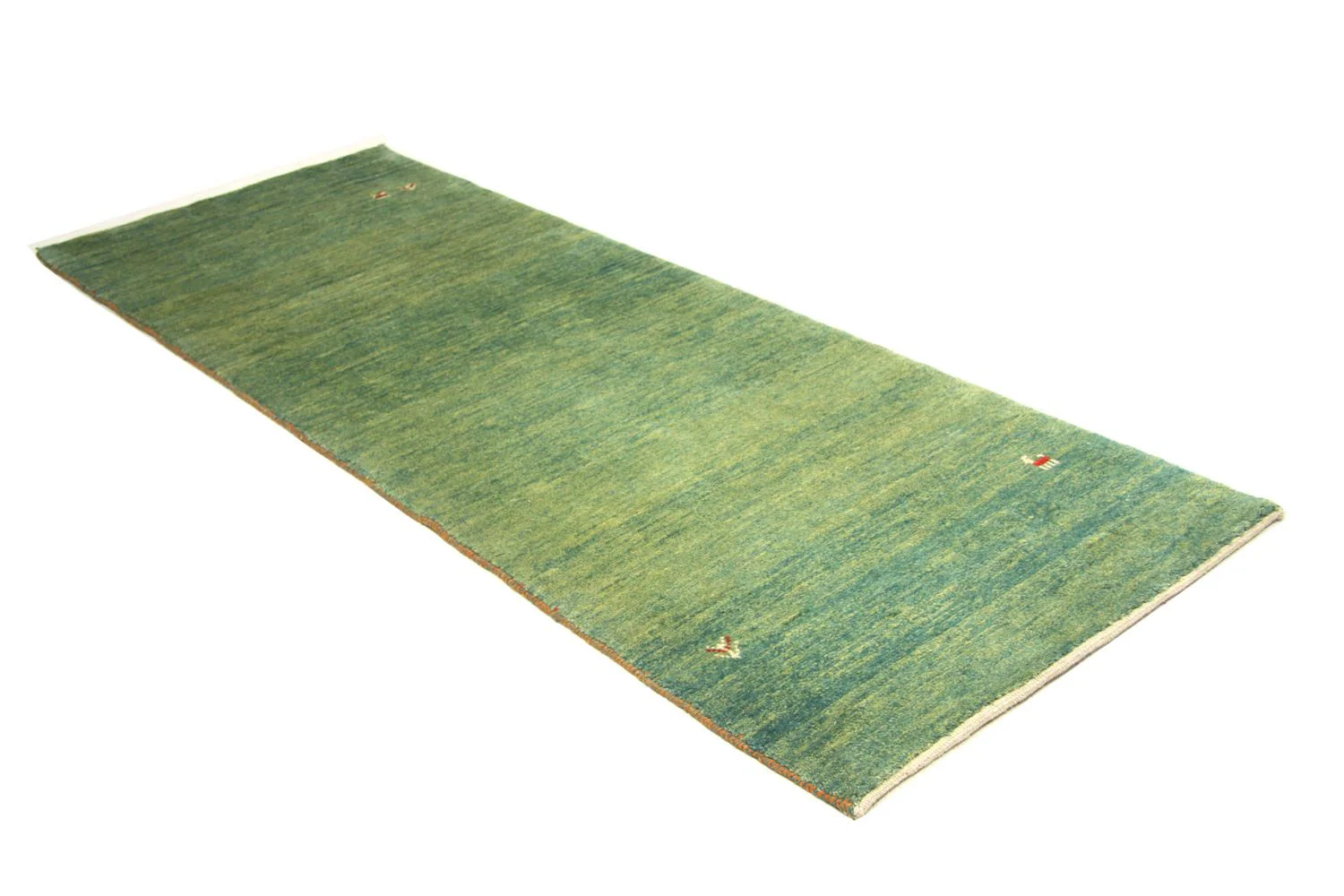 Gabbeh Teppich - Perser 247 x 90 cm - grün - Image 4