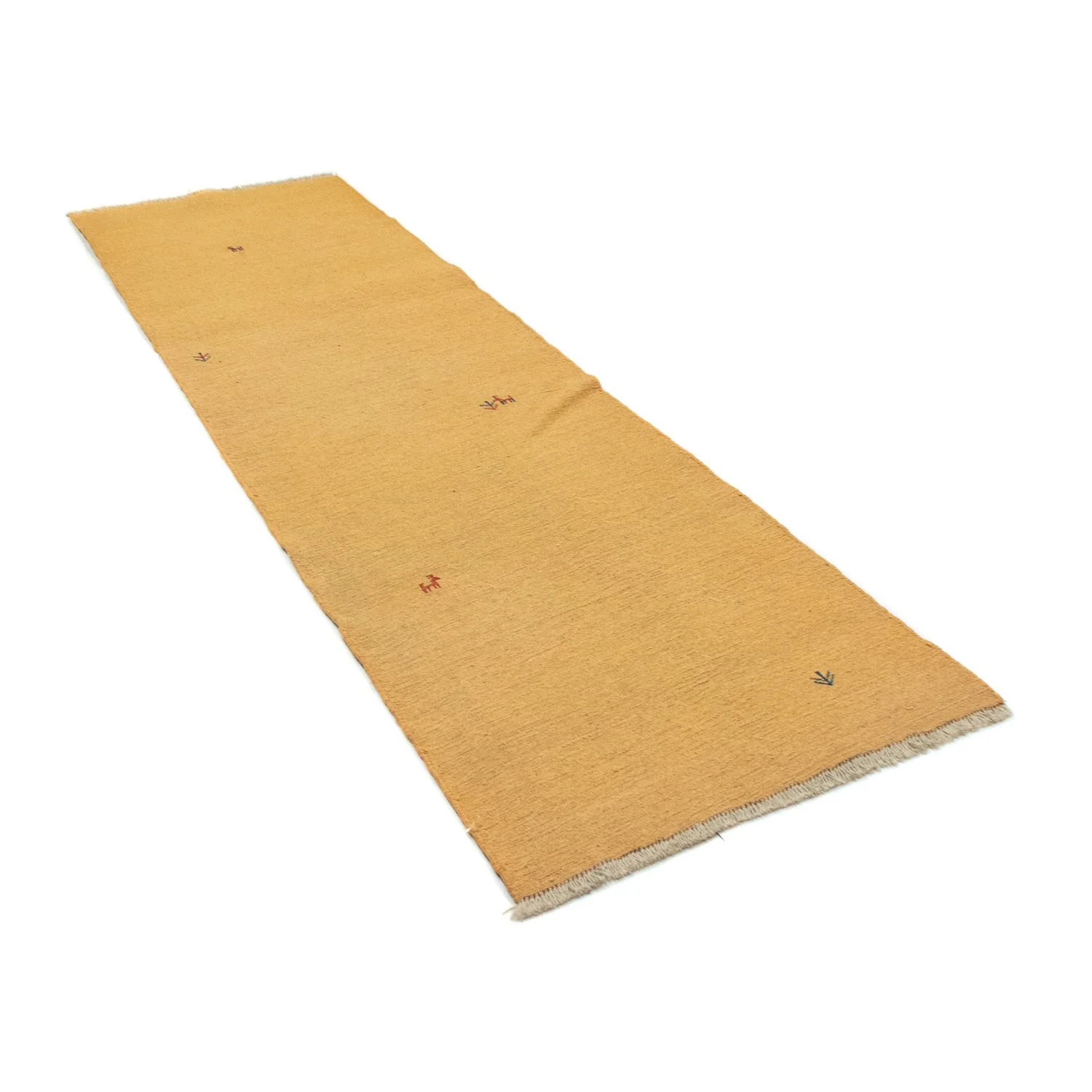 Gabbeh Teppich - Perser 278 x 80 cm - gold - Image 5