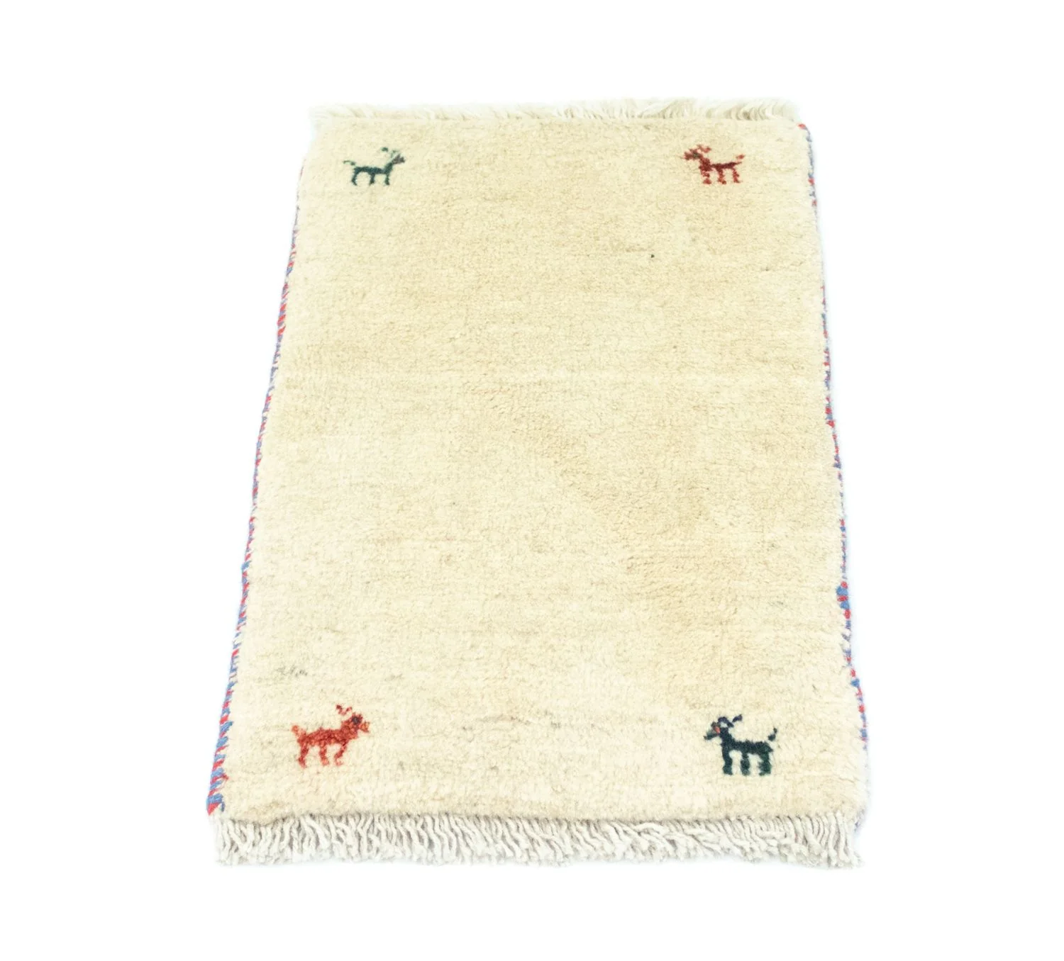 Gabbeh Teppich - Perser 60 x 40 cm - beige - Image 4