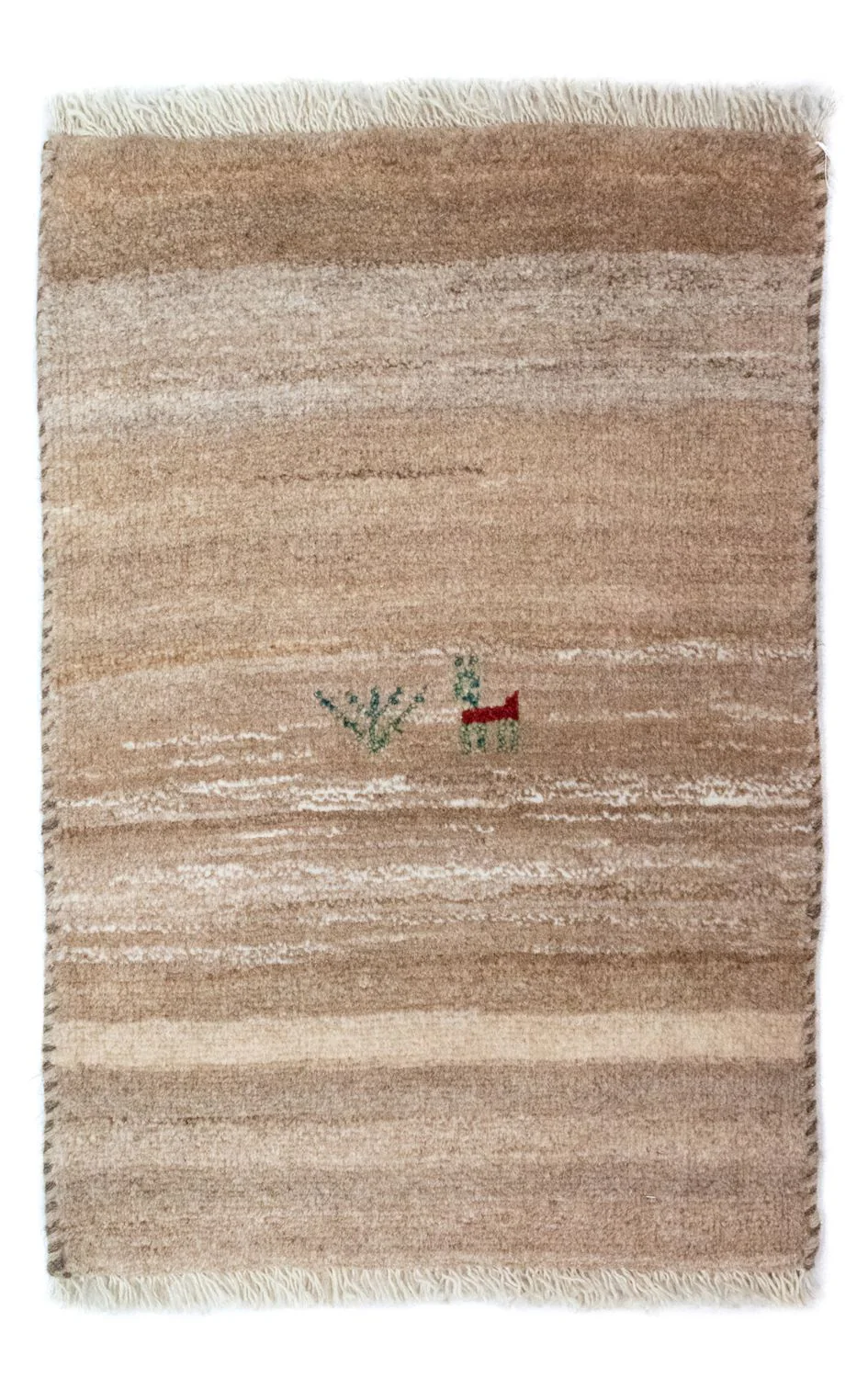 Gabbeh Teppich - Perser 60 x 40 cm - beige