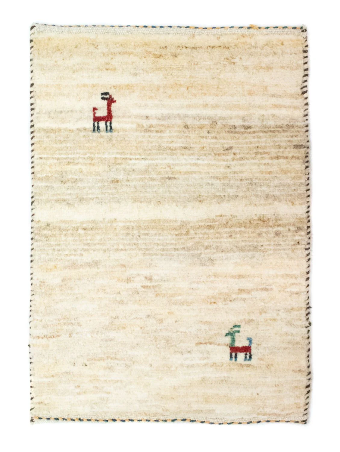 Gabbeh Teppich - Perser 60 x 40 cm - beige