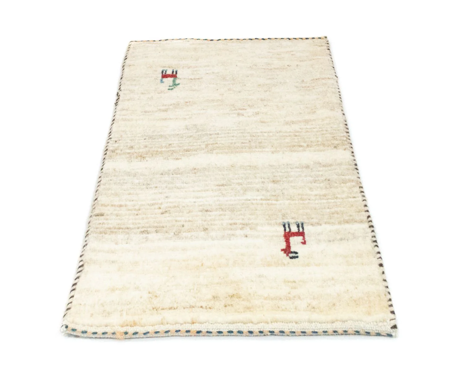 Gabbeh Teppich - Perser 60 x 40 cm - beige - Image 6