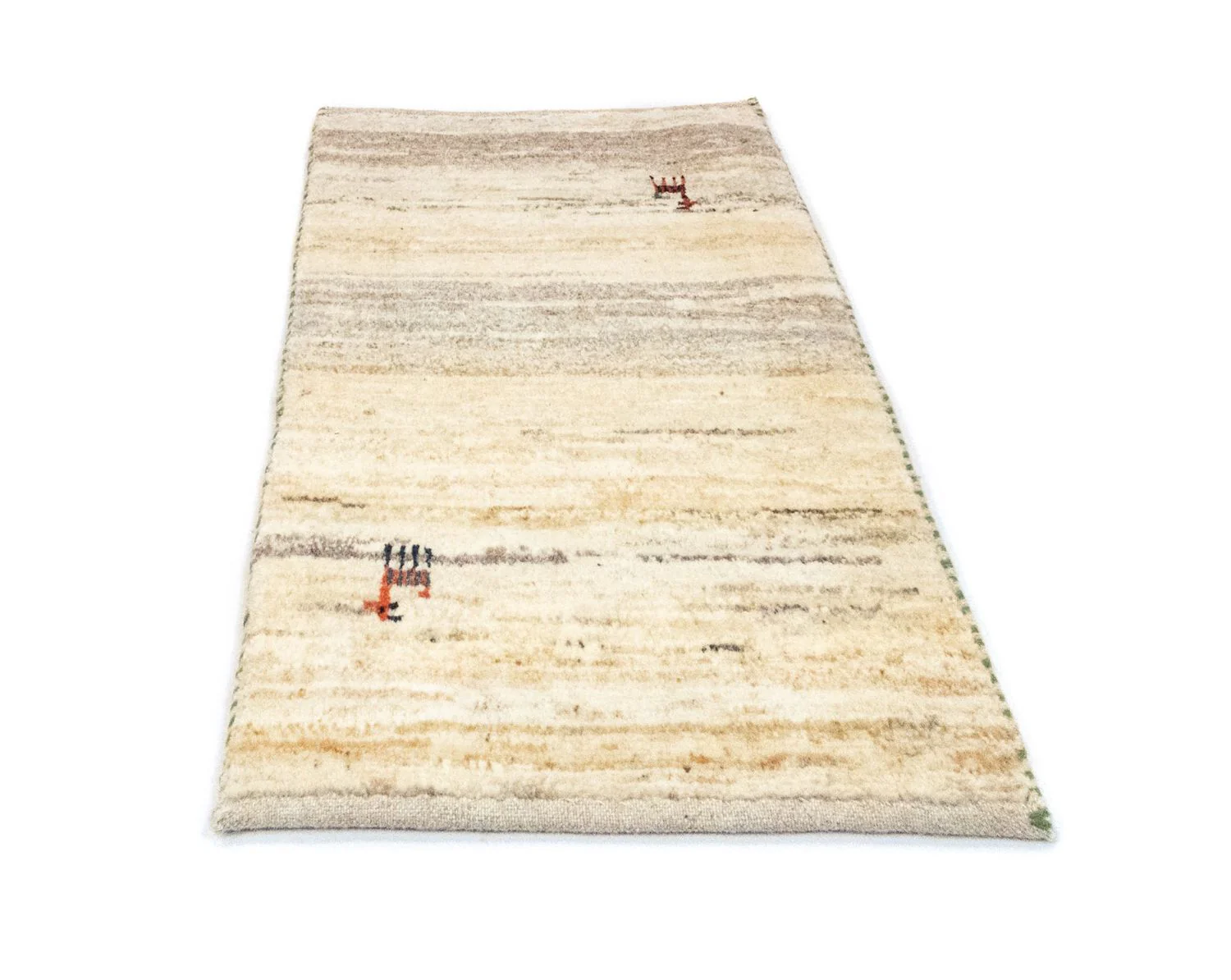 Gabbeh Teppich - Perser 60 x 40 cm - beige - Image 5