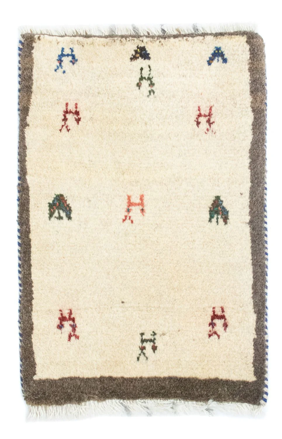 Gabbeh Persisch Teppich 60x40cm - Perserteppich Wollteppich