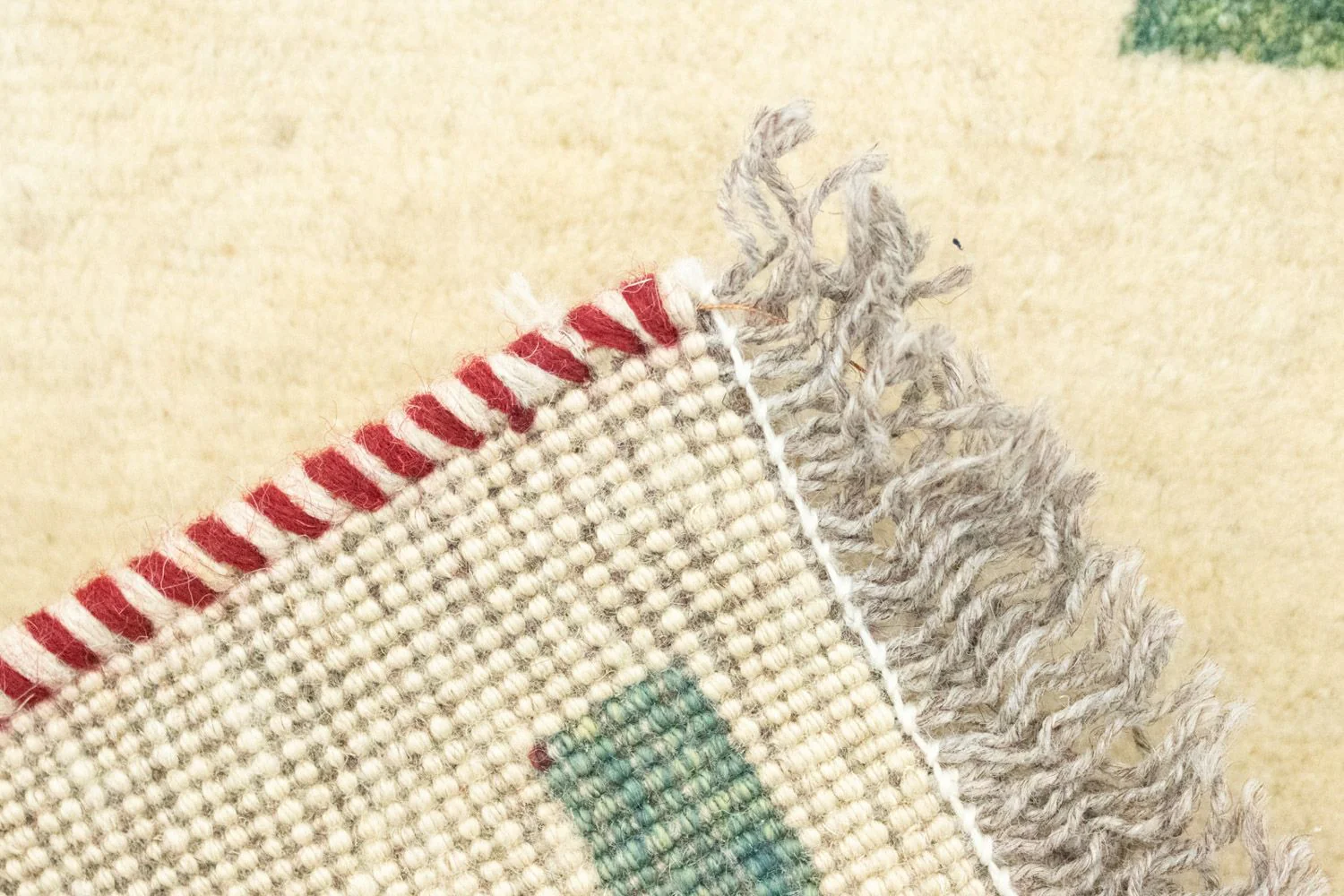 Gabbeh Teppich - Perser 60 x 40 cm - beige - Image 3