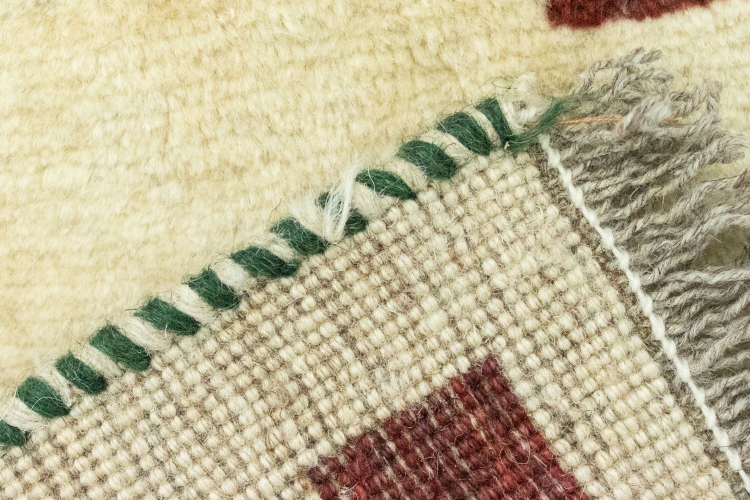 Gabbeh Teppich - Perser 60 x 40 cm - beige - Image 3