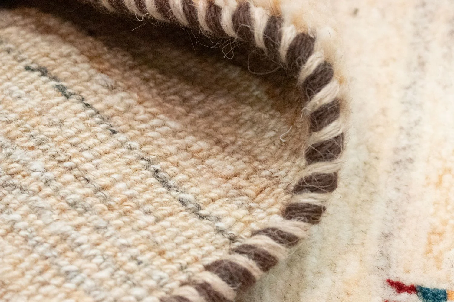 Gabbeh Teppich - Perser 60 x 40 cm - beige - Image 4