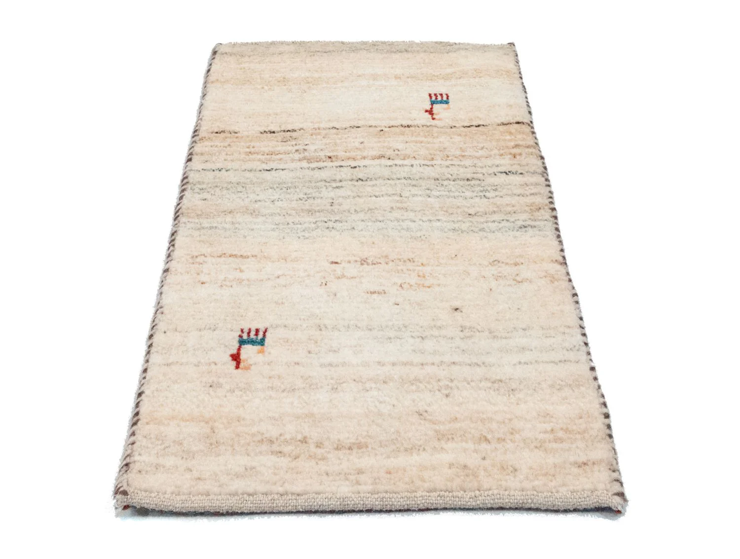 Gabbeh Teppich - Perser 60 x 40 cm - beige - Image 5