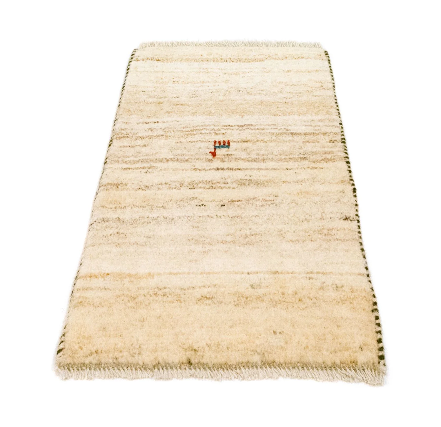 Gabbeh Teppich - Perser 60 x 40 cm - beige - Image 5